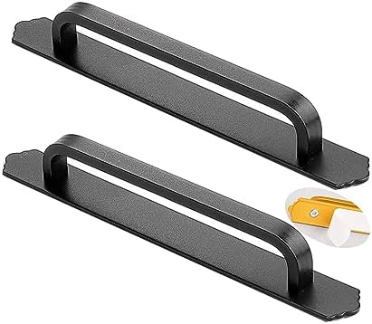 2pcs Red Sliding Door Handles with Back Plate