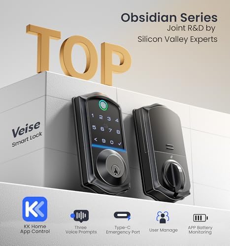 Veise Smart Door Lock with Fingerprint for Secure Entry
