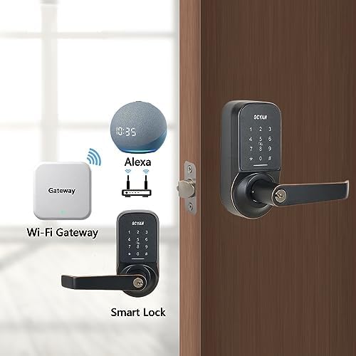 Secure Easy Smart Door Lock for Home Airbnb Oil-Rubbed Bronze