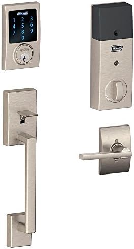 Schlage Connect touchscreen deadbolt with built-in alarm and security features