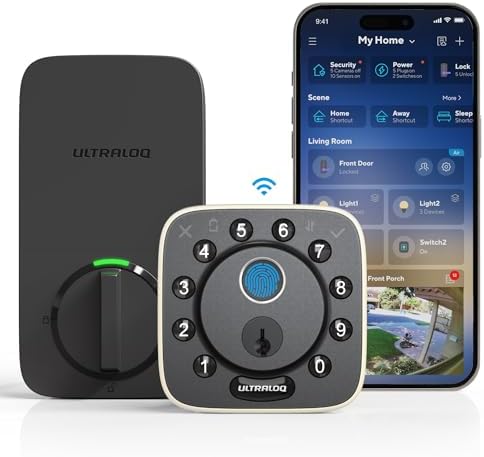 ULTRALOQ Bolt Fingerprint Smart Door Lock with WiFi