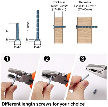Sturdy 10-Pack Kitchen Cabinet Pulls 3 Hole Center Brushed Nickel Finish