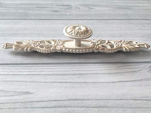 LynnsGraceland Creamy White Drawer Pull Gold-Trimmed Estimate of Your Style