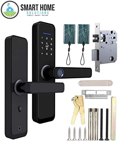 Biometric Fingerprint Smart Door Lock 24GHz RFID Password