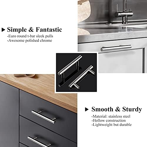 Probrico 15-Piece Stainless Steel Cabinet Handles