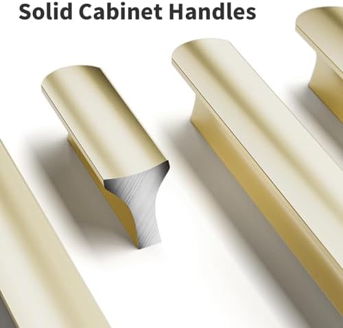 Cobbe Elite 10-Piece Luxury Brushed Gold Cabinet Pulls 6-516