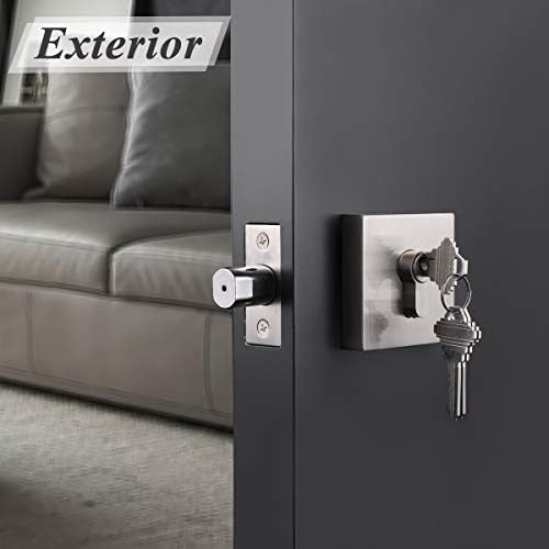 Probrico 3-Piece Satin Nickel Deadbolts Durable Secure