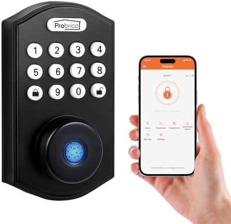 Probrico ProGuard Smart Door Lock - 4 Unlock Methods for Secure Access