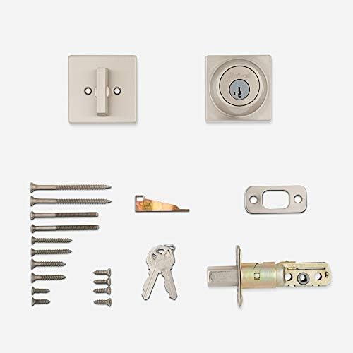 Kwikset 660SQT-15S Single Cylinder Square SmartKey Deadbolt