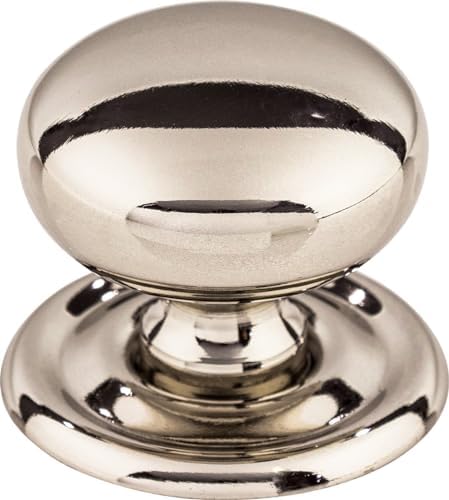 Versatile Victoria Knob wBack Plate Nickel
