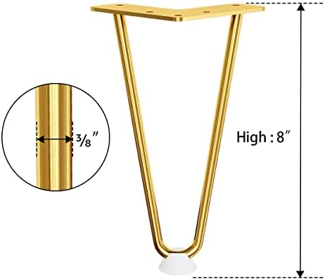 Handmade Metal Legs for Home DIY Sturdy for 300 lbs
