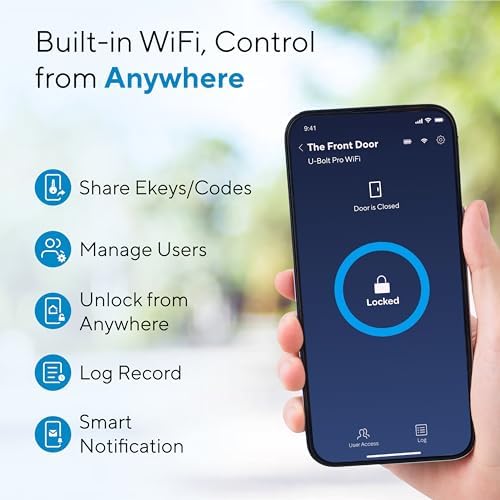 ULTRALOQ Bolt Fingerprint Smart Door Lock with WiFi