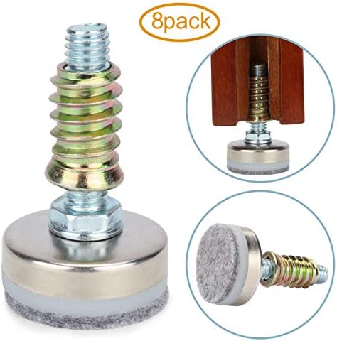 Hot Favorable Adjustable Furniture Levelers - 8PK Silver