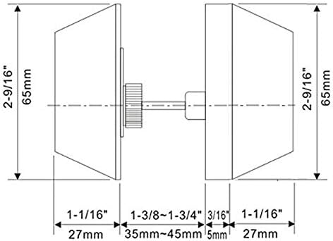 Gobrico 5 Keyed Alike Double Cylinder Deadbolts Satin Nickel Finish