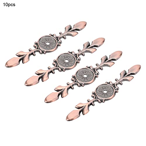 Zinc Alloy Cabinet Handle Back Plate Retro Door Hardware Reddish Bronze