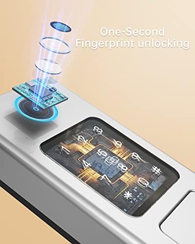 Smart Keyless Front Door Lock with Fingerprint Bluetooth Security