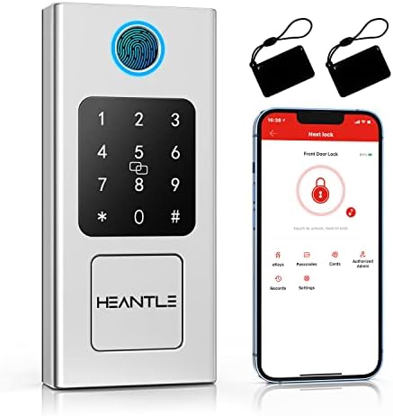 Smart Keyless Front Door Lock with Fingerprint Bluetooth Security