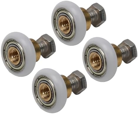 AugustknowU Shower Door Rollers 4pcs 20mm with Screws