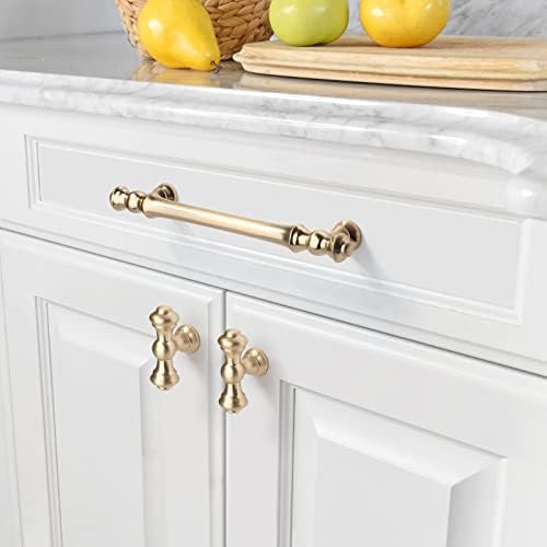 10-Piece Rustic Gold Cabinet Pulls