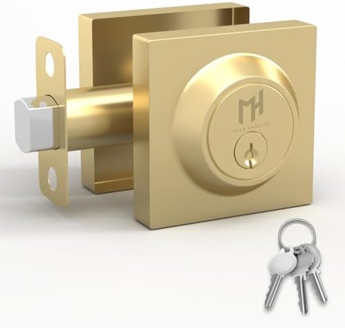 Elevate Security with Mega Handles - Deadbolt I - SATIN BRASS