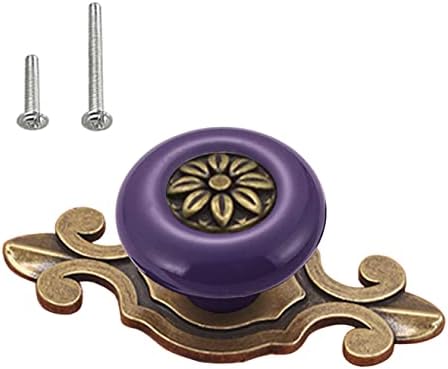 HUAMULAN 10 Pack Retro Ceramic Cabinet Pulls