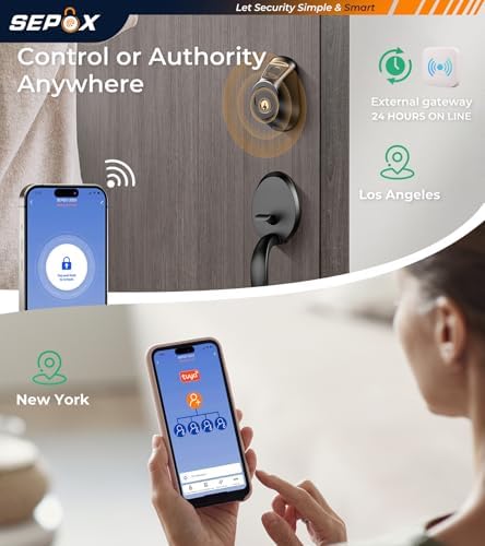 SEPOX 5-in-1 Door Lock Set for Smart Unlocking encoded