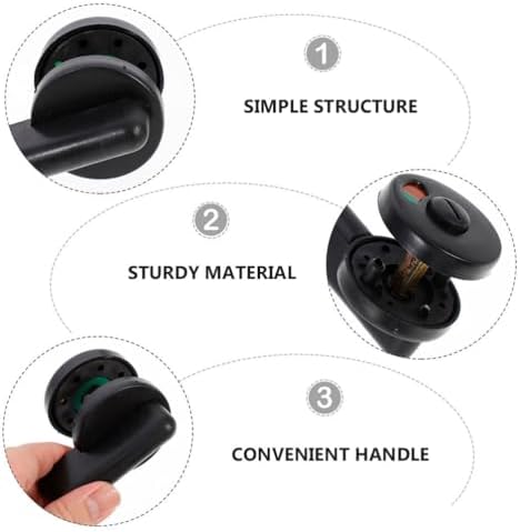 3Pcs Metal Smart Deadbolt with Privacy Lock Indicator