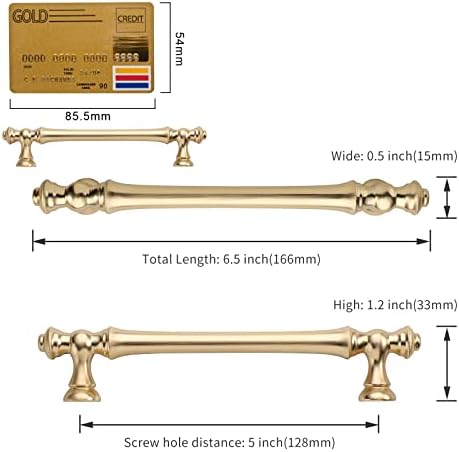 10-Piece Rustic Gold Cabinet Pulls