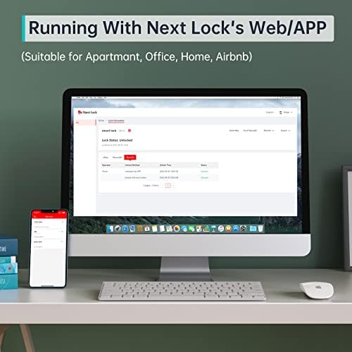 Smart Door Lock with Fingerprint Bluetooth 8-in-1 Function