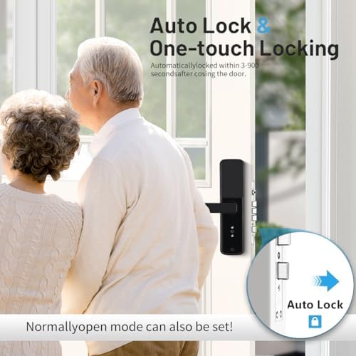Sophies Smart Deadbolt Lock with Fingerprint Entry Keyless Door Security with Tuya