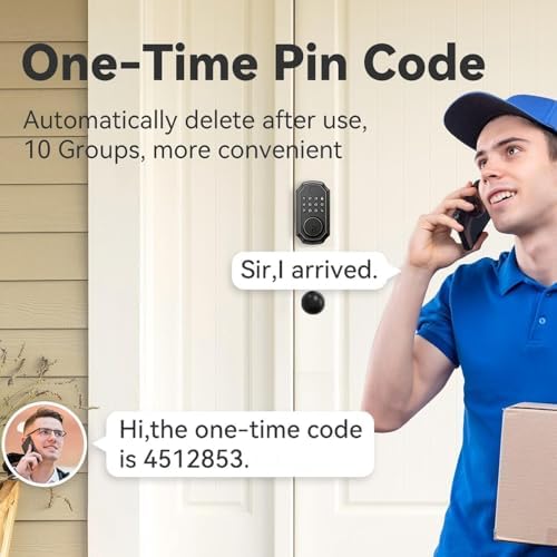 Secure Smart Door Lock with Voice Guidance Oil Rubbed Bronze