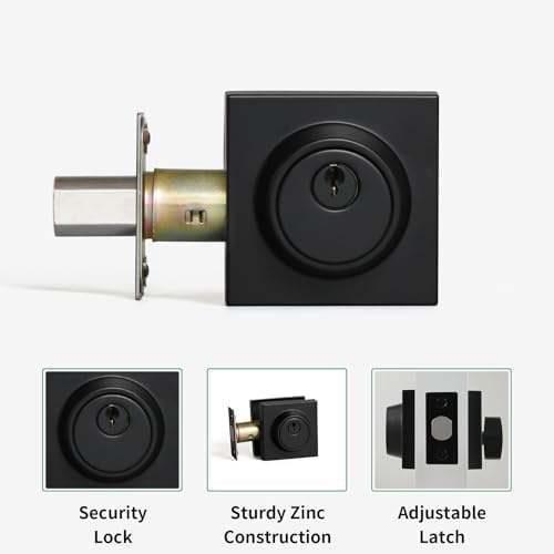 YAGU Modern Square Keyed Deadbolt Lock