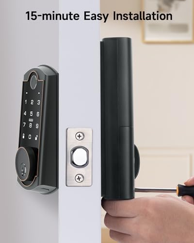 Keyless Entry Door Lock Set with Built-in WiFi Deadbolt
