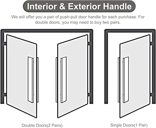 Modern Entry Door Handle Set Stainless Steel European Style