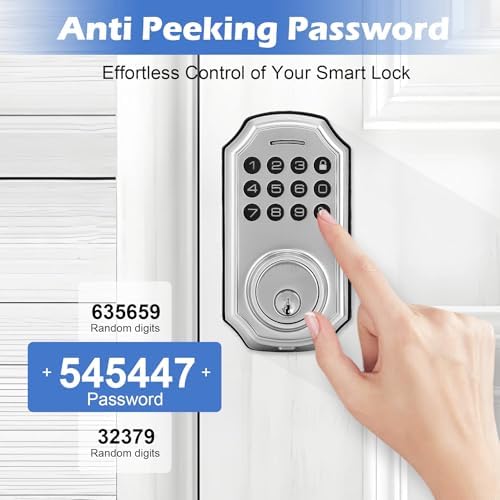 Smart Door Lock Set with Keyless Entry and Voice Prompts