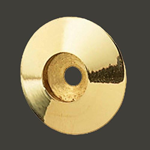 Bright Solid Brass Back Plate Cabinet knob with RSF Coating