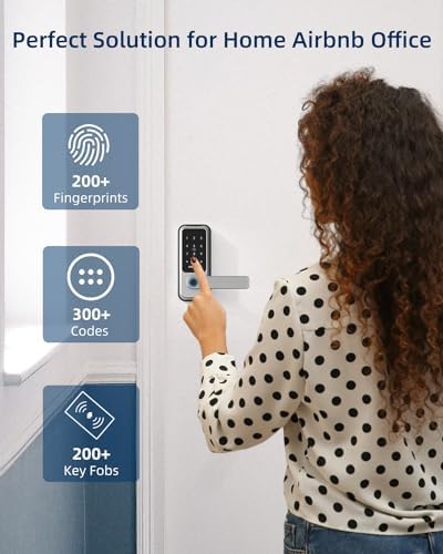 Zomnua Keyless Entry Door Lock with Handle
