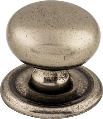 Versatile Victoria Knob wBack Plate Nickel