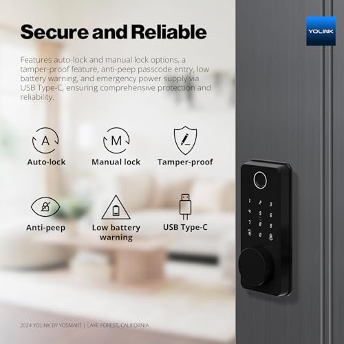 Fingerprint Keypad Entry Smart Deadbolt Lock