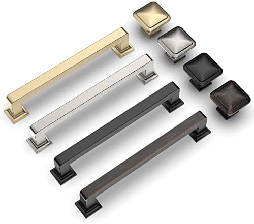 10-Piece Set of Matte Black Cabinet Handles 5-Inch