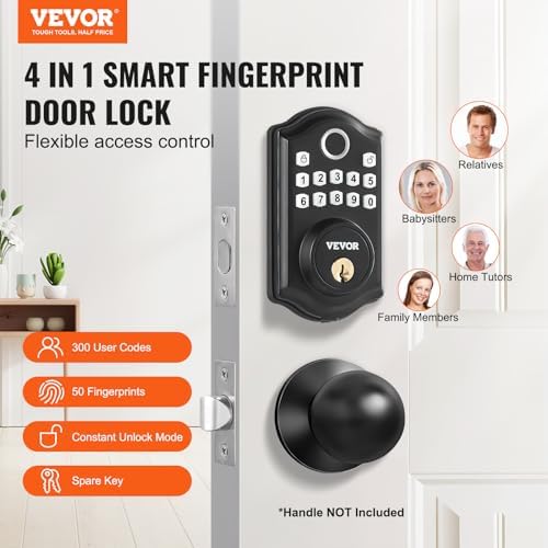Secure Front Door Lock with Multiple Unlock Options