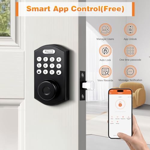 Probrico ProGuard Smart Door Lock - 4 Unlock Methods for Secure Access