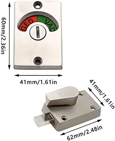 Quick-Opening Engagement Door with Occupied Sign Indicator