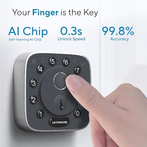ULTRALOQ Bolt Fingerprint Smart Door Lock with WiFi