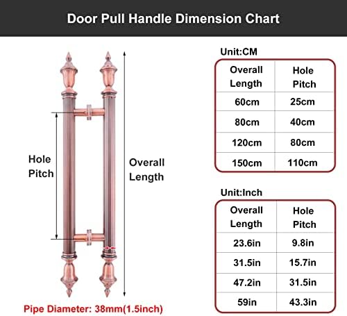 Sturdy 304 Steel Barn Door Handles