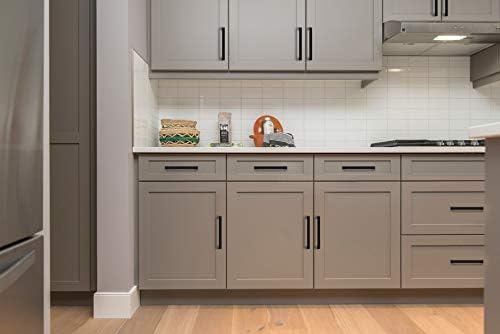 Ravinte 10 Pack Square Bar Kitchen Cabinet Handles Matte Black