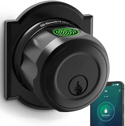 GeekTale Fingerprint Door Lock with 3-in-1 Unlocking Methods