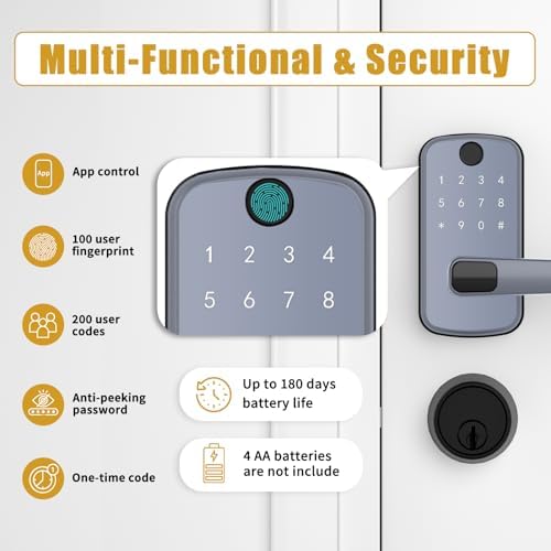 Smart Door Lock with Keypad App Control