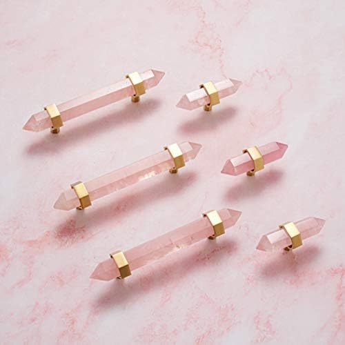 Natural Crystal Door Handle Pink Door Knob