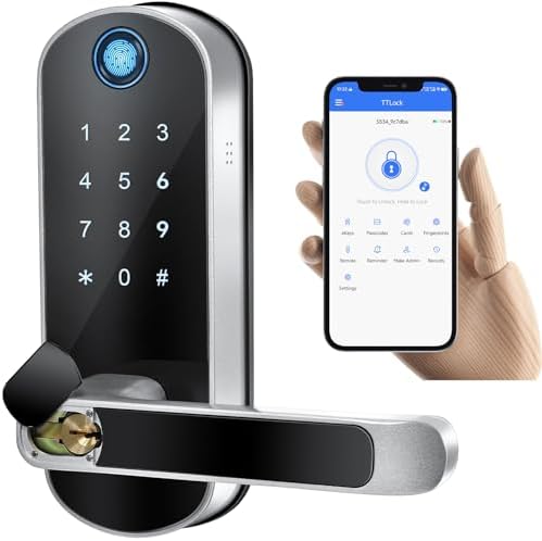 Sleek Secure Keyless Entry Door Lock for Home Business Use